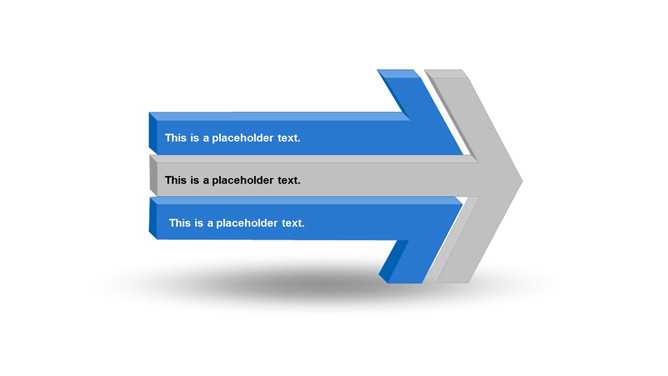 大型3D立体箭头PPT素材