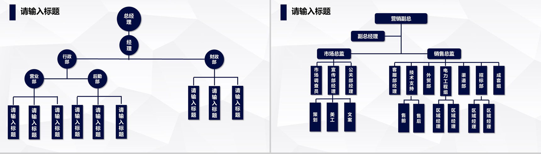 高楼大厦公司组织架构图PPT模板-1