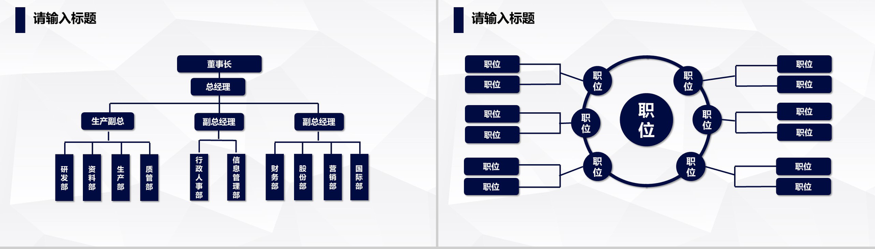 高楼大厦公司组织架构图PPT模板-4