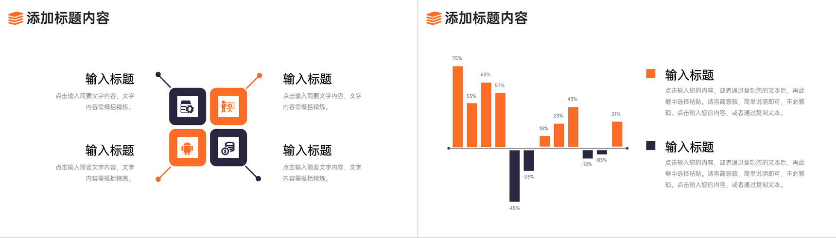 橙色电商运营报告数据分析项目战略统筹PPT模板-5