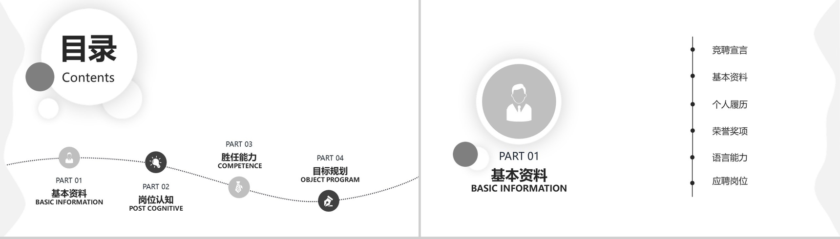 完整框架个人简历职位竞聘自我介绍PPT-2