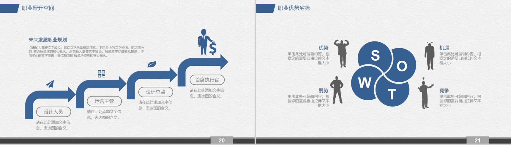 在校大学生职业生涯规划书设计个人规划范文PPT模板-11