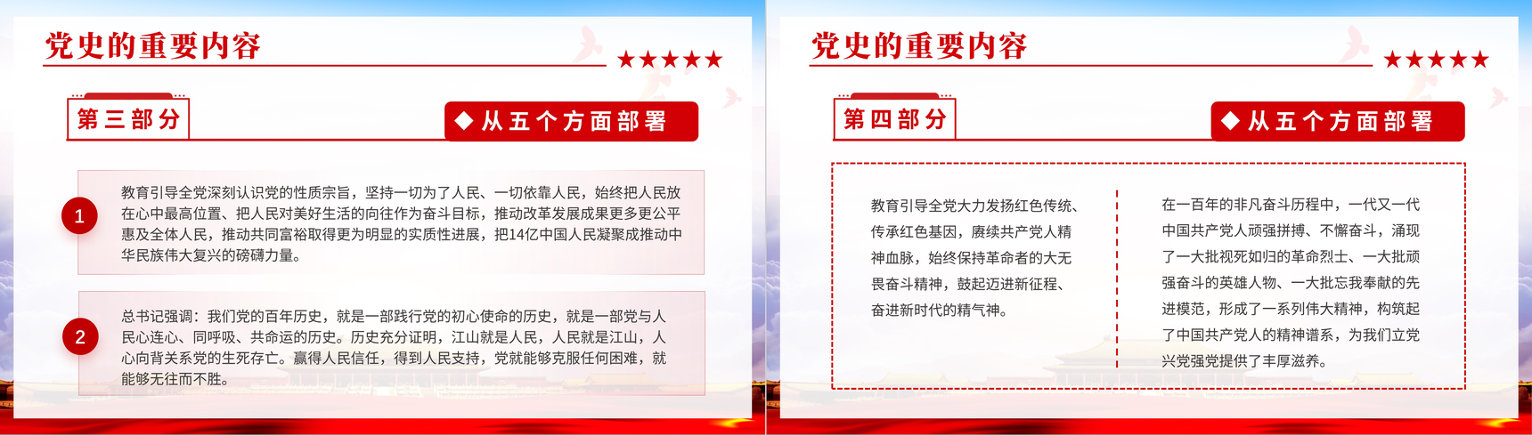 党政风党史学习教育动员大会重要讲话精神动态PPT模板-7